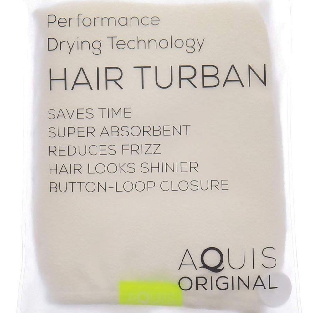 Aquis Original Hair Turban in White